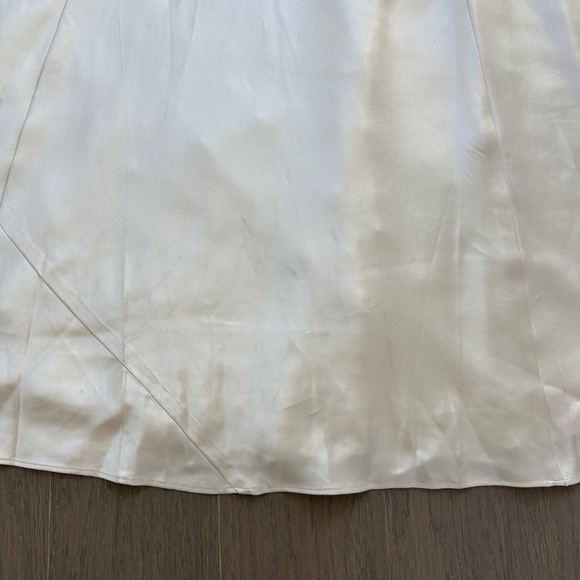 Reformation Pernille Ivory Silk Dress White Wedding Tie Sleeve SMALL - with tag - Picture 11 of 14